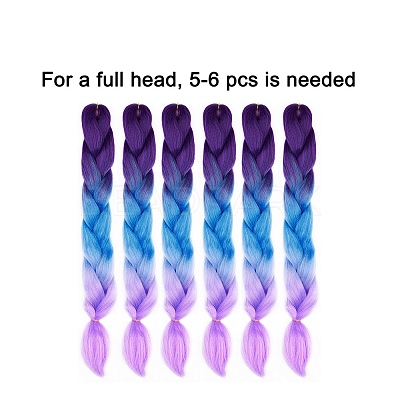 Synthetic Jumbo Ombre Braids Hair Extensions OHAR-G005-01B-1
