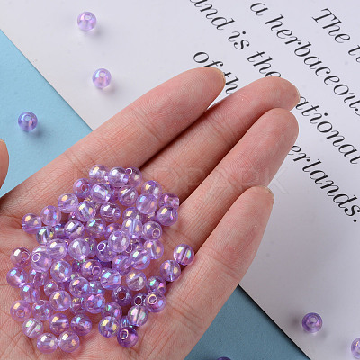 Transparent Acrylic Beads MACR-S370-B6mm-746-1