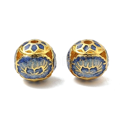 Alloy Enamel Beads ENAM-B037-06G-01-1