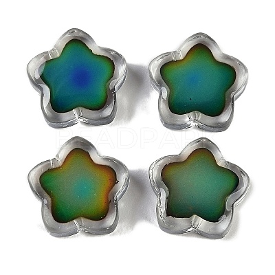Two Tone Glass Mood Beads GLAA-Z007-06B-1