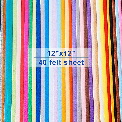 Square Non Woven Fabric Embroidery Needle Felt for DIY Crafts DIY-BC0003-02-1