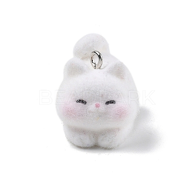 Flocky Resin Pendants FIND-A061-02A-1