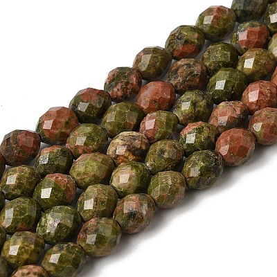 Natural Unakite Beads Strands G-K376-F05-01-1