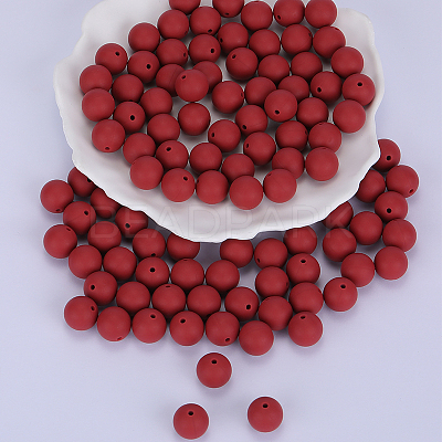 Round Silicone Focal Beads SI-JX0046A-80-1