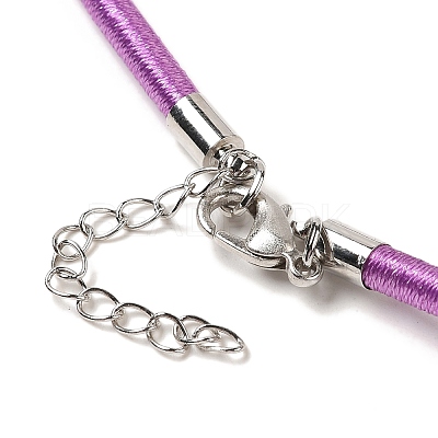 Silk Cord Necklaces Making X-NFS005-1