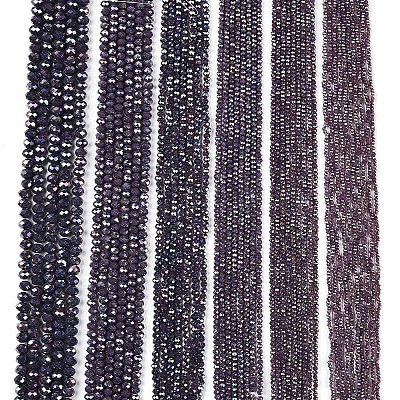 Electroplate Glass Beads Strands EGLA-A044-P3mm-B11-1