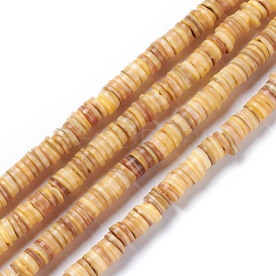 Natural Freshwater Shell Beads Strands X-BSHE-I016-04B-1