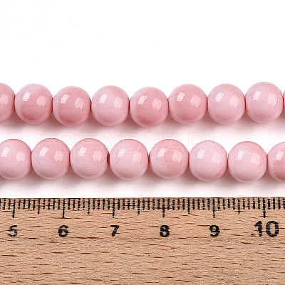 Baking Paint Glass Beads X1-DGLA-N012-8mm-01-1