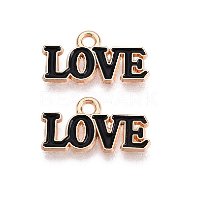 Valentine's Day Theme Alloy Enamel Pendants ENAM-T020-50D-01-1