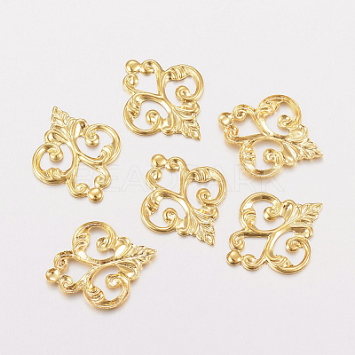 201 Stainless Steel Filigree Joiners Links X-STAS-F162-08G-1