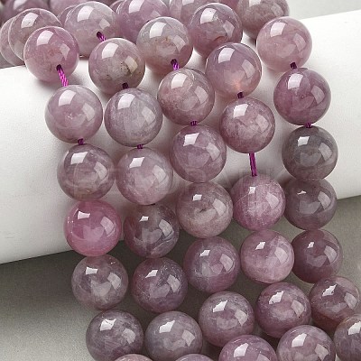 Natural Purple Madagascar Rose Quartz Beads Strands G-Z115-C02-12mm-1
