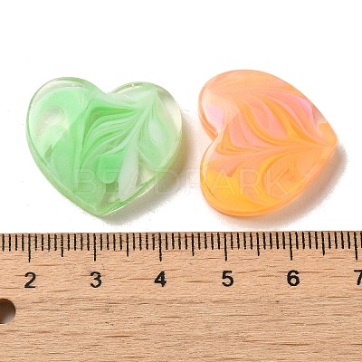Gradient Color Transparent Resin Decoden Cabochons X-RESI-D008-06A-1