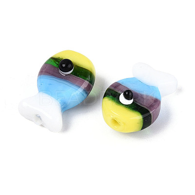 Handmade Lampwork Beads Strands LAMP-N036-15A-1