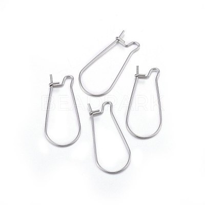 316L Surgical Stainless Steel Hoop Earrings STAS-P210-28P-1