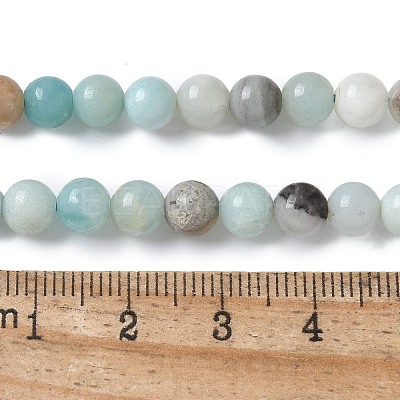 Natural Flower Amazonite Beads Strands Z26N5018-01-1