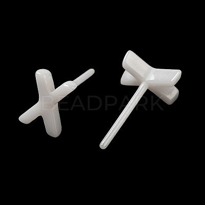 Hypoallergenic Bioceramics Zirconia Ceramic Stud Earrings EJEW-F340-04X-1