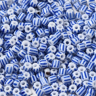 6/0 Opaque Colours Seep Glass Seed Beads X-SEED-F003-04A-02-1