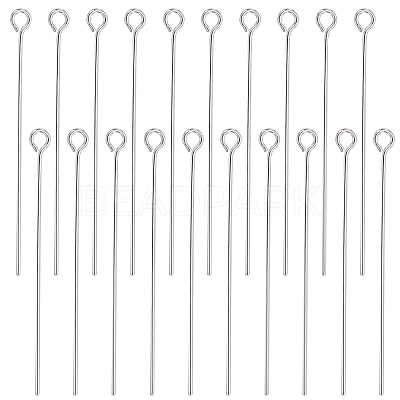 30Pcs 925 Sterling Silver Eye Pins STER-BC0002-59B-1