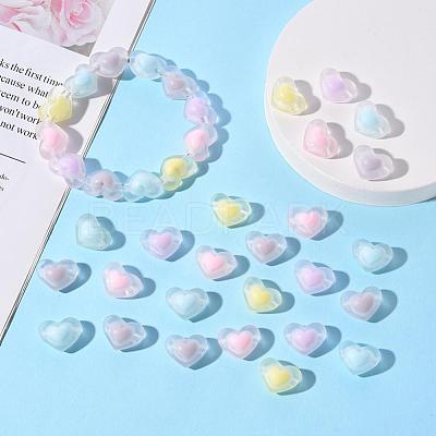 50Pcs 5 Colors Transparent Acrylic Beads TACR-CC0001-02-1