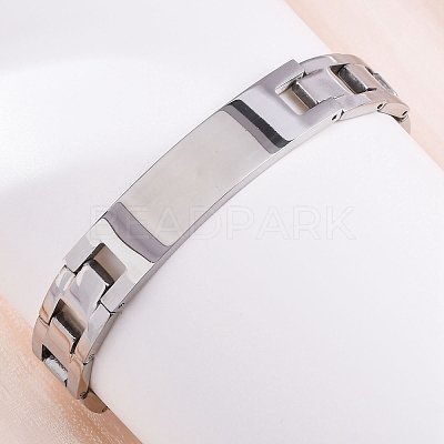 201 Stainless Steel Watch Band Chain Bracelets BJEW-B078-175P-1