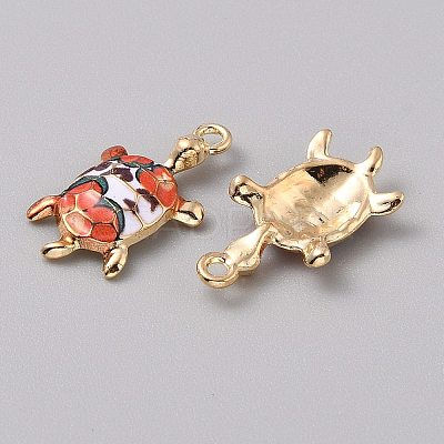 Alloy Enamel Pendants FIND-CJC0027-01G-10-1
