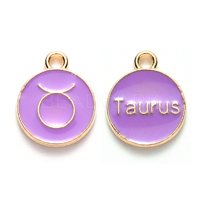 Alloy Enamel Pendants X-ENAM-S124-01A-01C-1