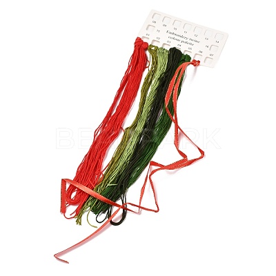 Christmas Themed DIY Embroidery Cup Mat Sets DIY-P021-B04-1