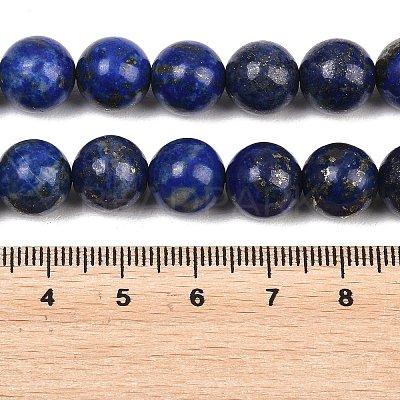 Natural Lapis Lazuli Bead Strands G-G953-03-10mm-1