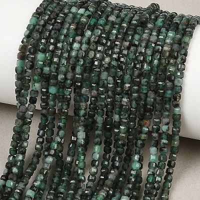 Natural Emerald Beads Strands G-B175-C05-2x2mm-1