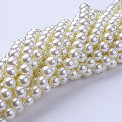 Glass Pearl Beads Strands HY-10D-B02-1