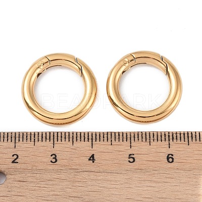 Ion Plating(IP) 316 Stainless Steel Spring Gate Rings X-STAS-M296-01G-B-1
