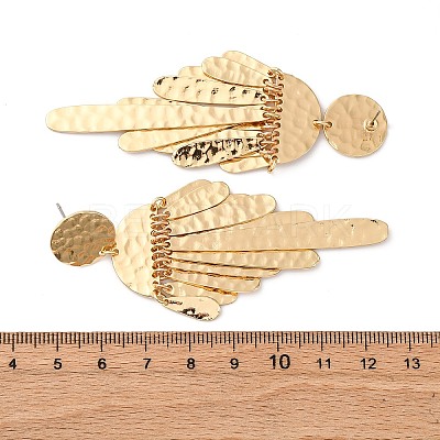 Zinc Alloy Flat Round Chandelier Earrings EJEW-Z107-03G-02-1
