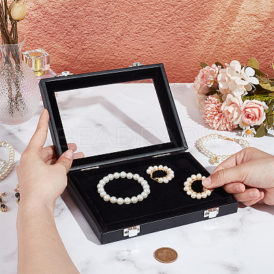 Rectangle Jewelry PU Leather Loose Diamond Storage Box CON-WH0094-45B-1