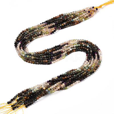 Natural Mixed Gemstone Beads Strands G-D080-A01-02-28-1