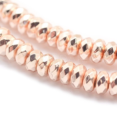 Electroplate Non-magnetic Synthetic Hematite Beads Strands G-L485-06A-LRG-1