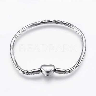 Tarnish Resistant 304 Stainless Steel European Style Chains Bracelet Making X-STAS-E428-10C-P-1