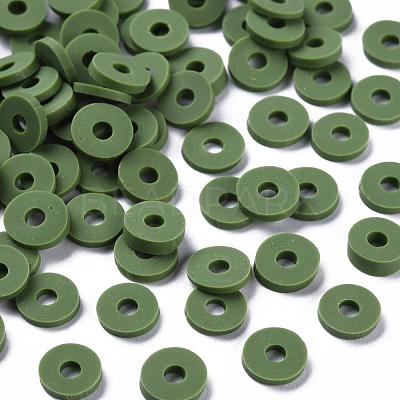 Handmade Polymer Clay Beads CLAY-R067-6.0mm-B43-1