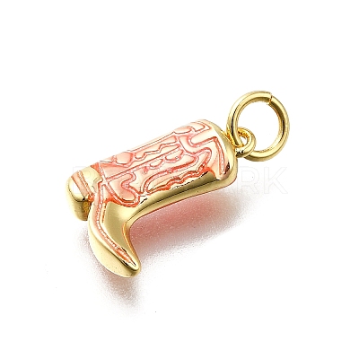 Brass Enamel Pendants KK-K400-50G-02A-1