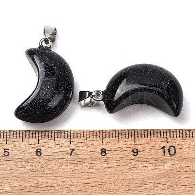 Synthetic Blue Goldstone Pendants G-F820-02L-14-1