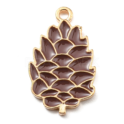 Thanksgiving Day Alloy Enamel Pendants ENAM-D060-01G-KCG-1