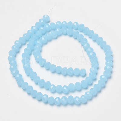Glass Beads Strands EGLA-A034-J8mm-D04-1