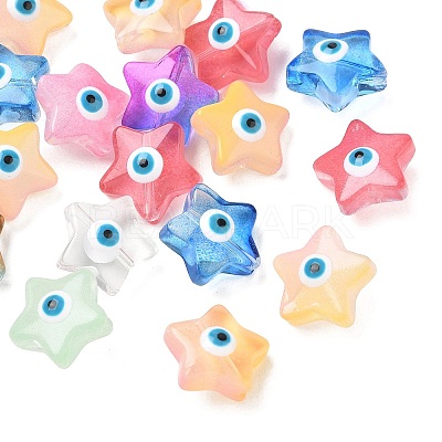 Handmade Evil Eye Lampwork Beads LA-CBAAB97-01C-1