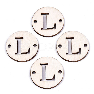 Unfinished Natural Poplar Wood Links Connectors WOOD-S045-140B-01L-1
