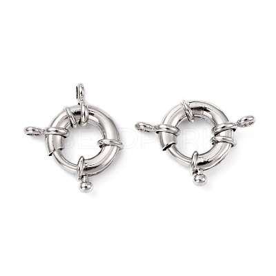 Rack Plating Brass Spring Ring Clasps KK-D399-B-P-NF-1