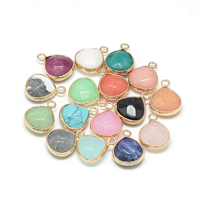 Natural & Synthetic Mixed Stone Pendants G-Q963-M-1