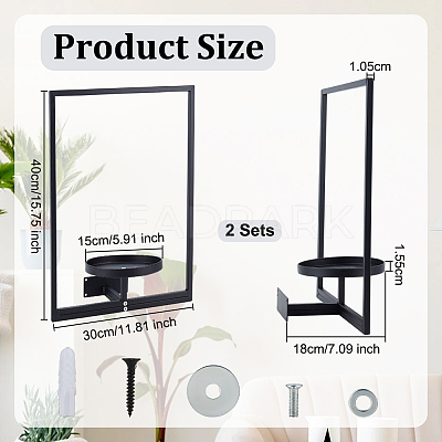 Iron Hanging Planter AJEW-WH0270-663-1