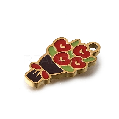 304 Stainless Steel Enamel Pendants SA-CBAA2E4-07A-G-1