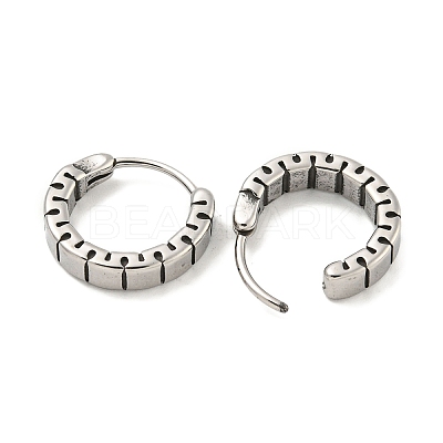 316 Surgical Stainless Steel Hoop Earrings for Women and Men EJEW-D096-15G-AS-1