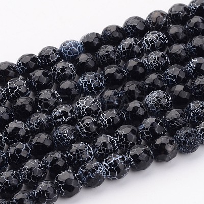 Crackle Agate Beads Strands G-A002-1-1