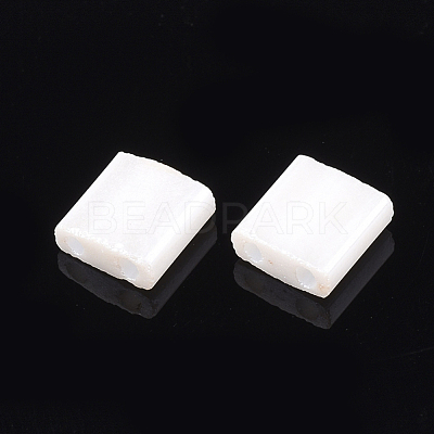 2-Hole Opaque Glass Seed Beads SEED-S023-07B-1
